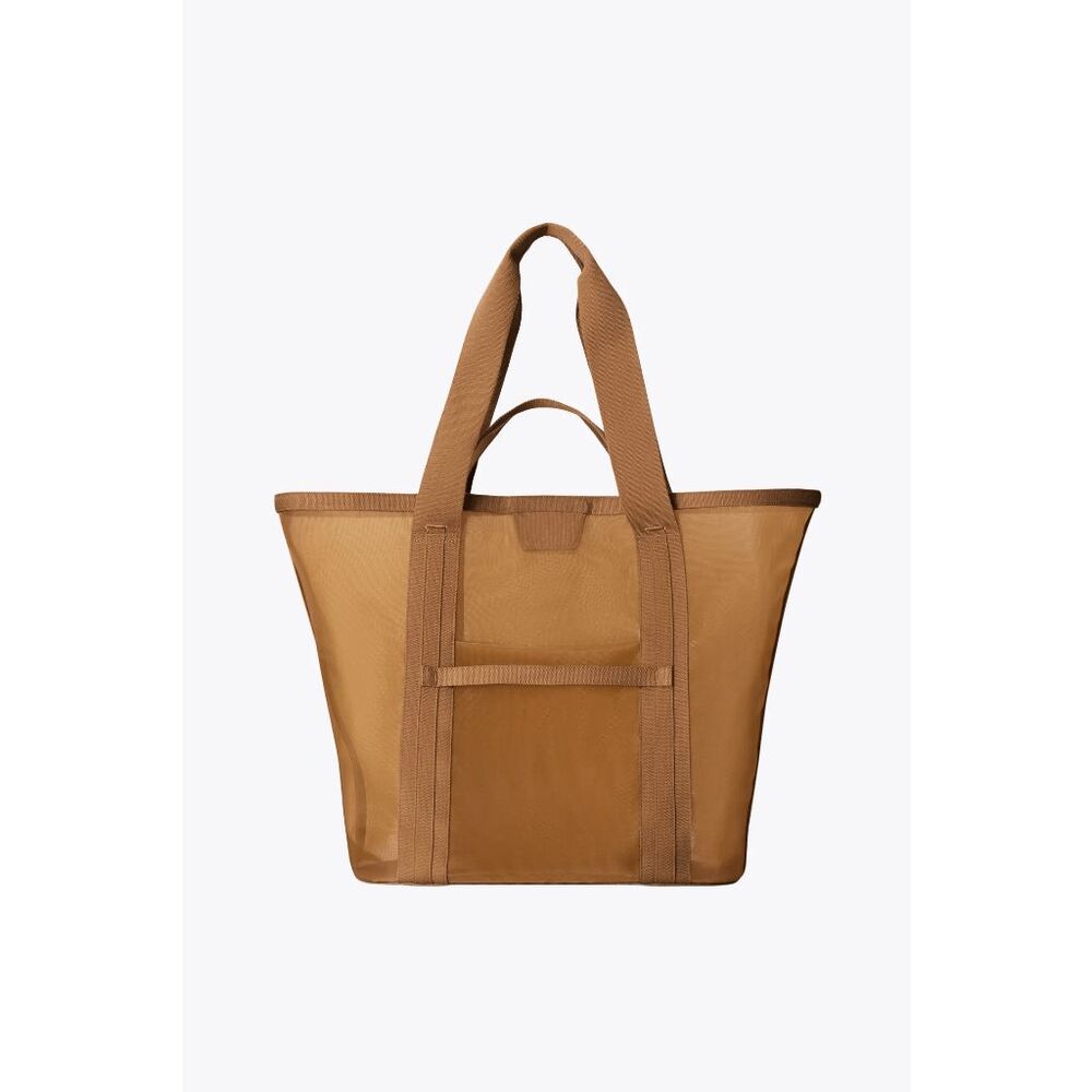 NWT Beis Mesh Beach Tote in Camel Tan